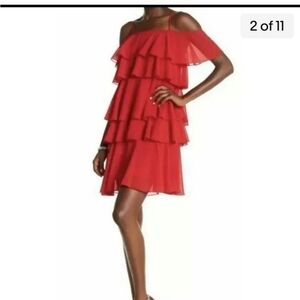 Nanette Lepore Red Riding Hood Women Mini Dress Sz12 Holiday Party